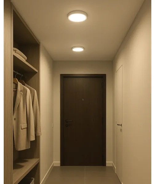 Plafoniera LED LED/18W/230V 4200K diametro 21 cm bianco