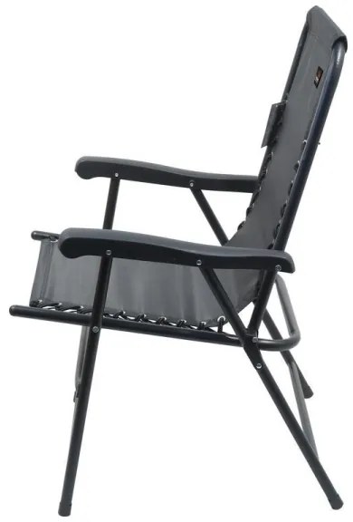 Sedia da giardino pieghevole nera