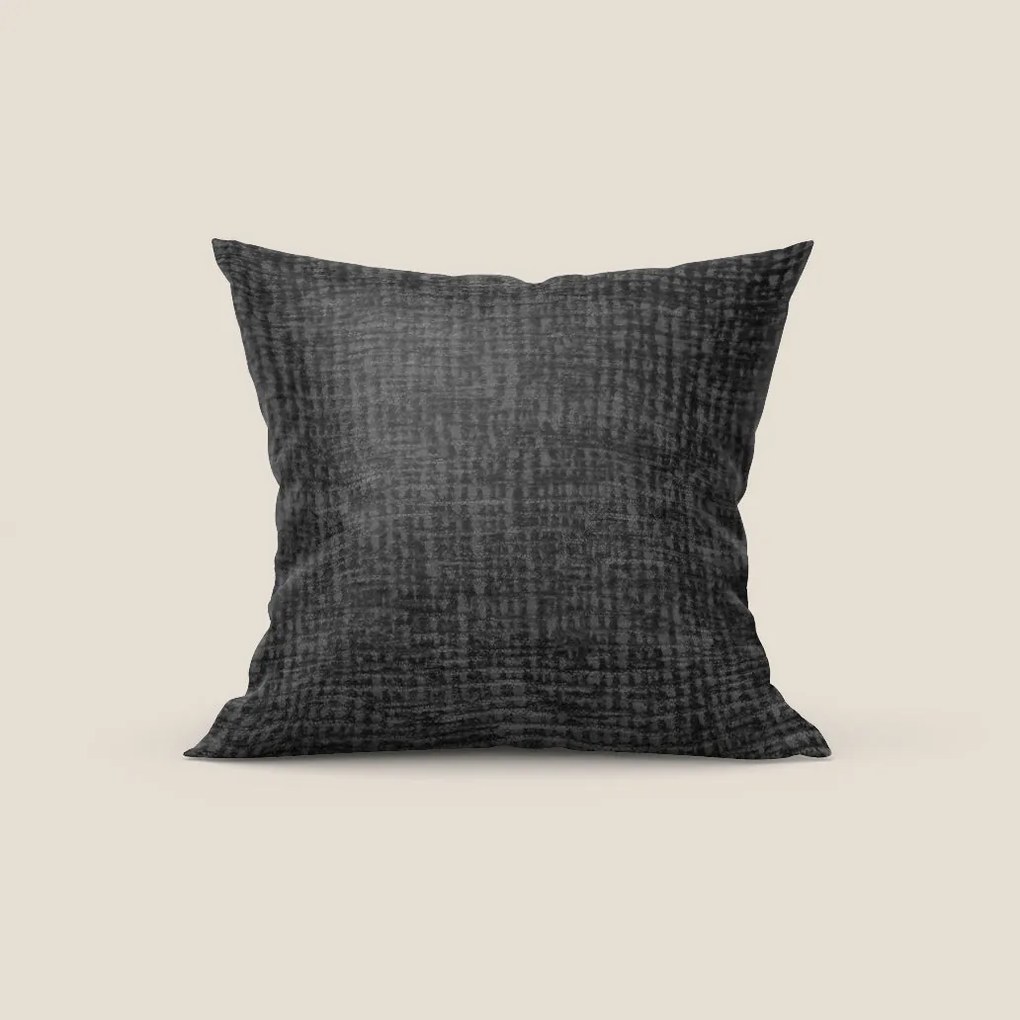Annette cuscino disponibile in diversi colori realizzato in morbida ciniglia impermeabile T20 nero