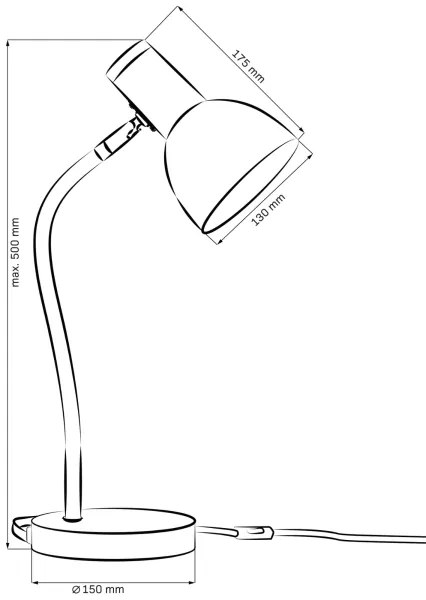 Lampada da tavolo MIMI 1xE27/10W/230V rosa