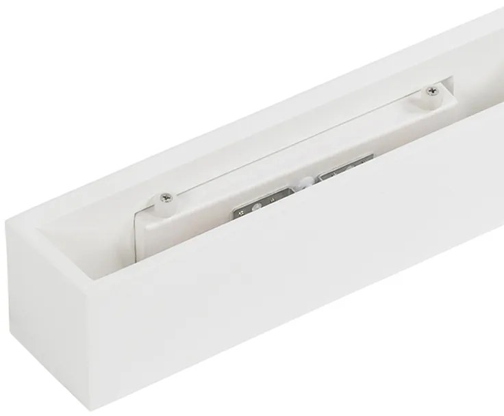 Applique da parete moderna bianca a 2 luci - Tjada Novo