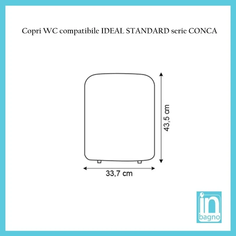 IDEAL STANDARD specifico per Serie CONCA Sedile Copriwc in Termoindurente Bianco