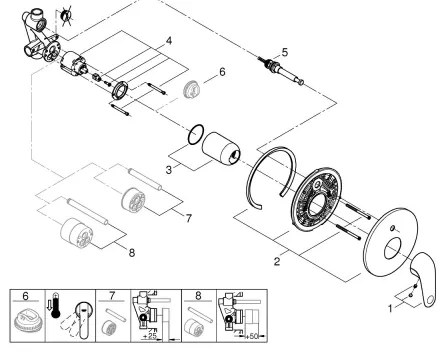 GROHE 24336001 - Miscelatore per vasca SWIFT DN 15, cromo lucido