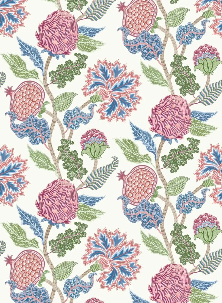Osborne & Little Tapete Cynara - Raspberry/ Cobalt