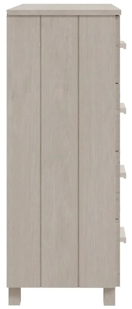 Credenza hamar bianca 79x40x103,5 cm in legno massello di pino