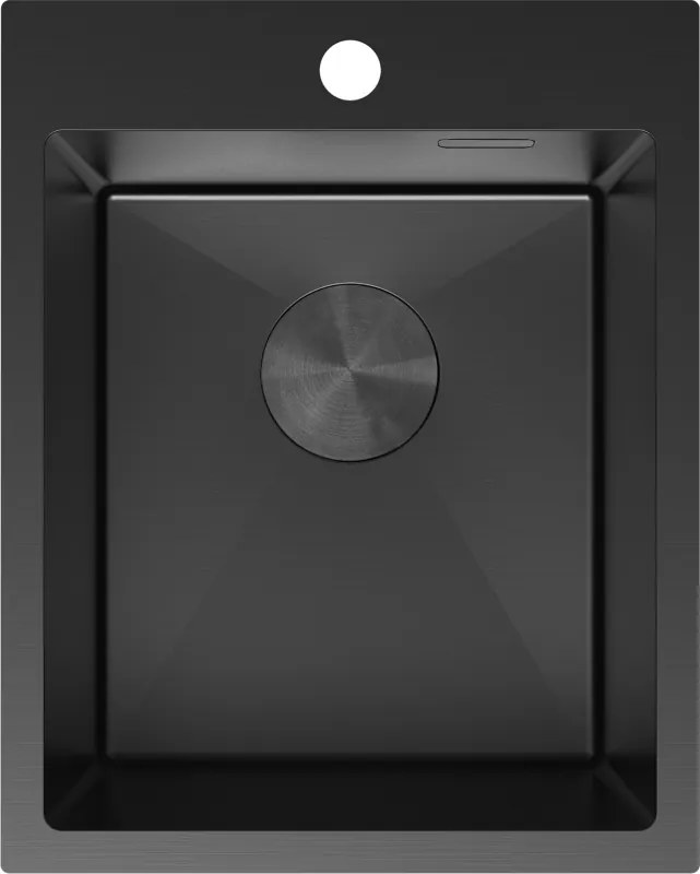 Mexen Solix lavello in acciaio inox 1 vasca 400 x 500 mm, nero - 6406401000-70