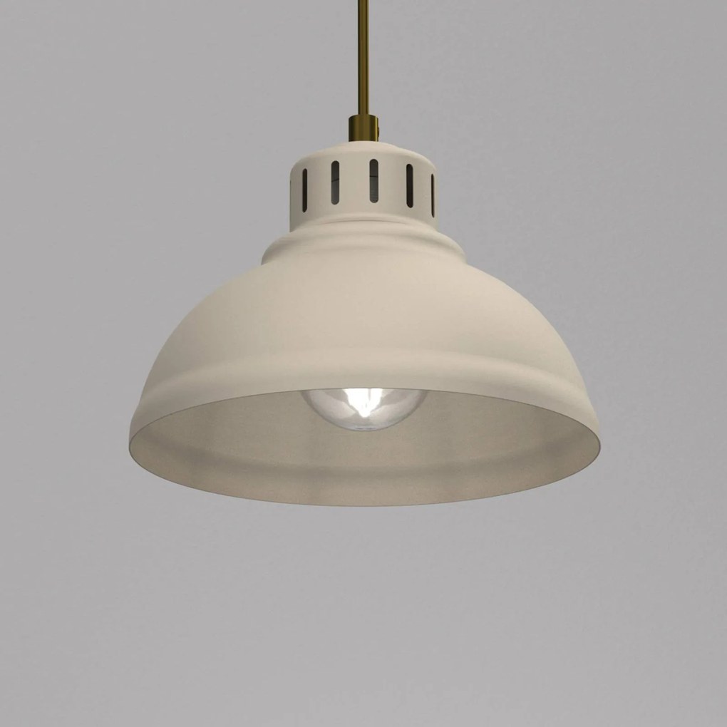 Luminex Lampada a sospensione Sven, a 1 luce, beige, acciaio