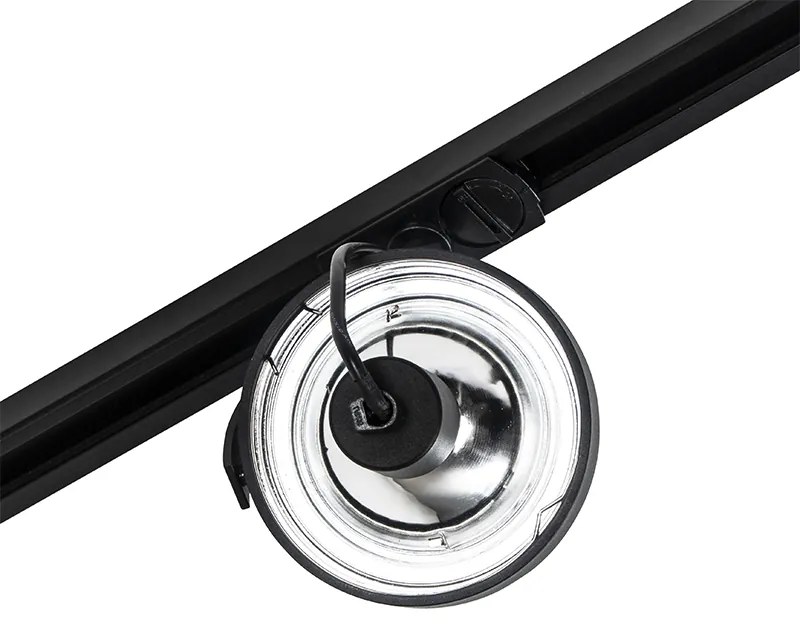 Faretto da binario monofase nero - Go