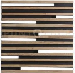 Plafoniera led kuma nera in legno 24w 2432lm cct 2700 e 3200 e 4000...