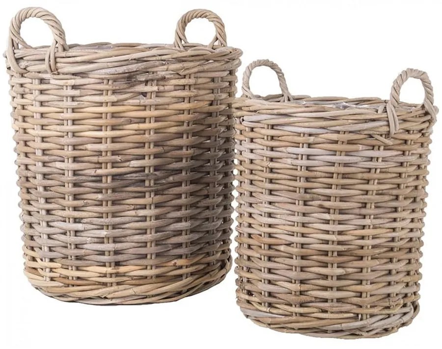 Set di 2 cesti in rattan Indo - House Nordic