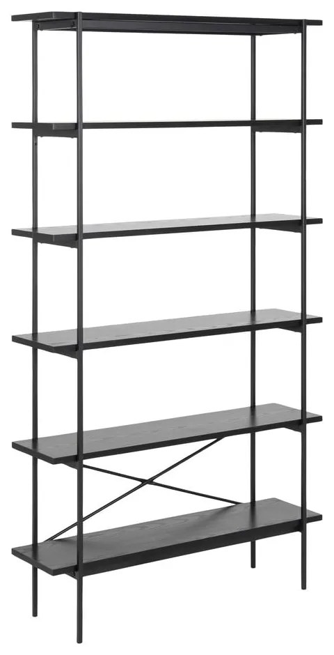 Scaffale nero effetto frassino 94x172 cm Angus - Actona