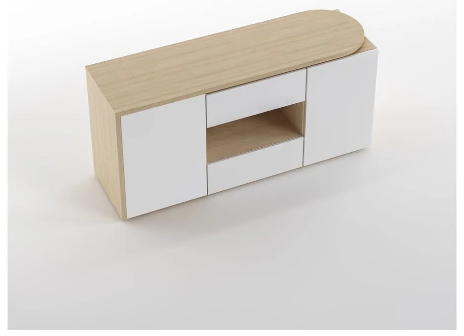 Tavolo da lavoro con piano in rovere 48x159 cm Tango - TemaHome