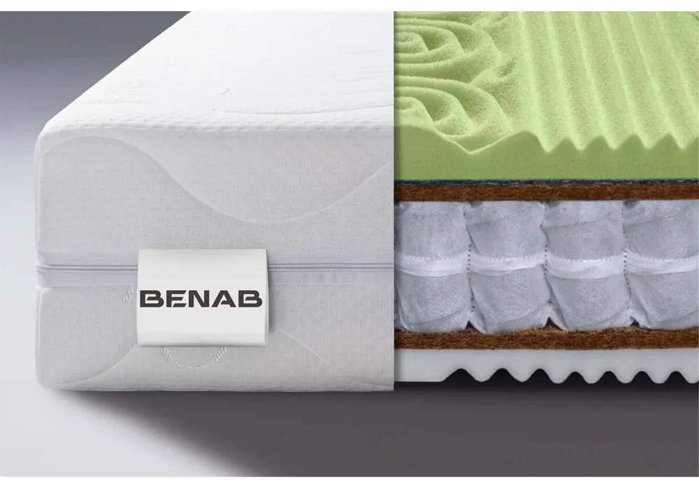 Materasso a molle dure/medie double-face 140x200 cm Visco Sleep - BENAB