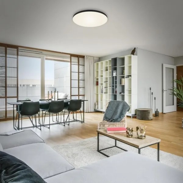 Briloner 7068-015 - Plafoniera LED FLAME LED/24,5W/230V 3000K nero