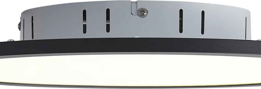 Pannello LED Smart nero 40cm incl. LED Dim to Warm con telecomando - Knob