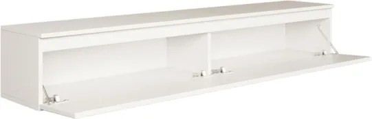 Mobile TV Sospeso 175 cm 2 Ante A Ribalta Bianco Opaco Lume