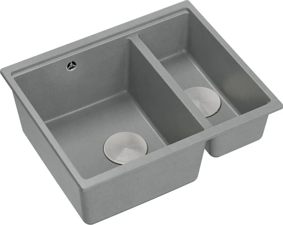 Lavello in granito Logan 150 Grey Metallic