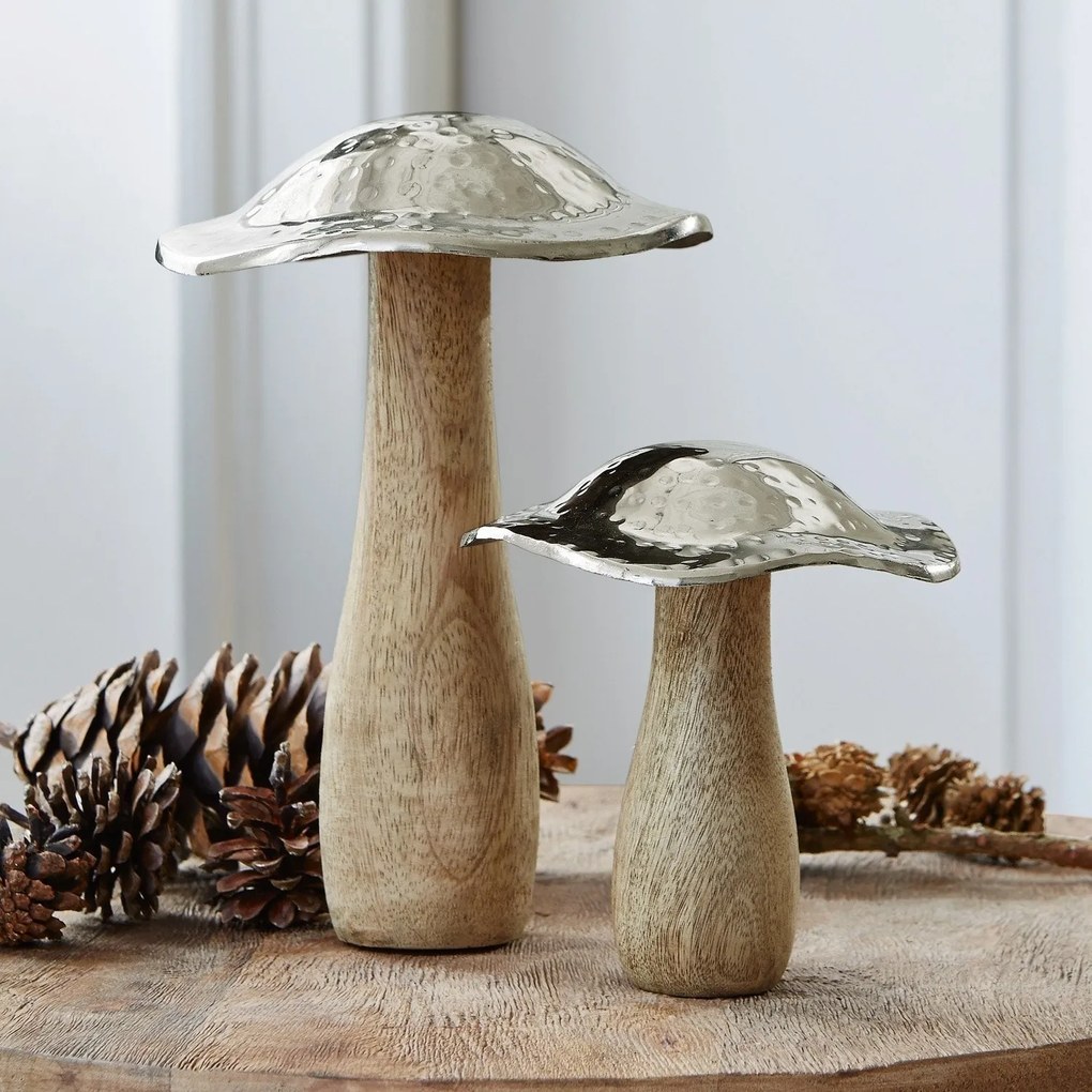 LOBERON Funghi decorativi set da 2 pezzi Boletus