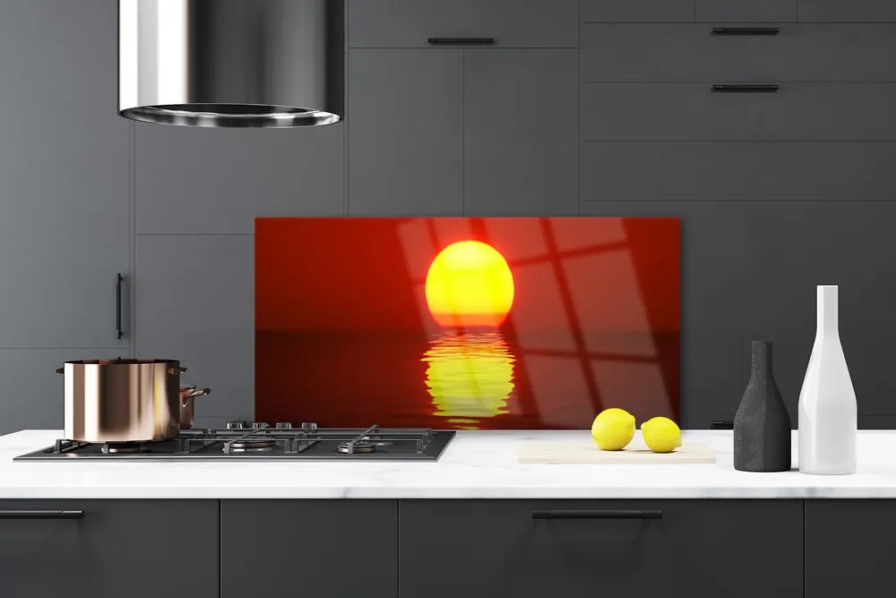 Pannello paraschizzi cucina Paesaggio al tramonto 120x60 cm