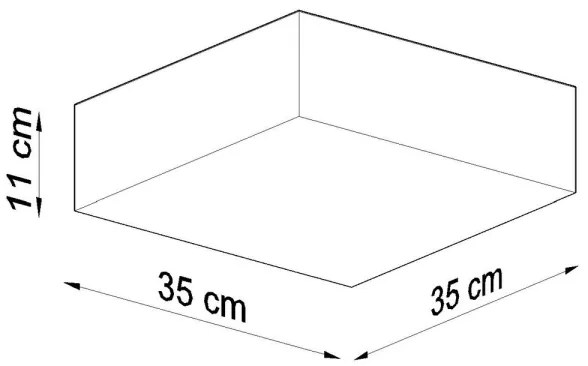 Plafoniera HORUS 35 2xE27/60W/230V bianco