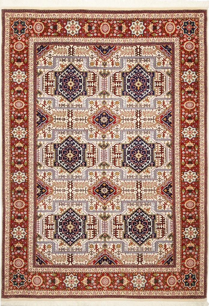 Ghom Tappeto persiano 150x110 Rosso (Iran) Annodato A Mano