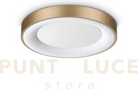 Planet plafoniera led 3000k 15w  1350 lm satinata ottone d.40cm