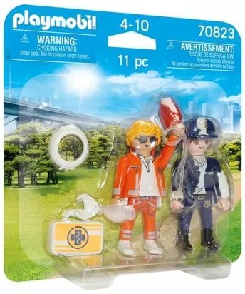 Playset Playmobil 70823 Doctor Poliziotto 70823 (11 pcs)