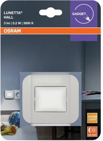 Osram - Luce notturna LED con sensore crepuscolare LUNETTA LED/0,2W/230V
