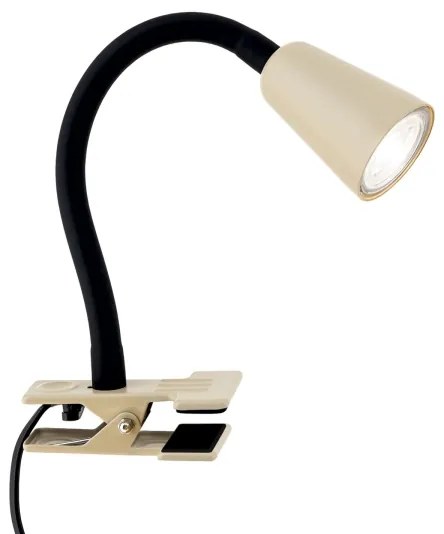 Orion - Lampada da tavolo flessibile con clip DOTTY 1xGU10/10W/230V beige/nero
