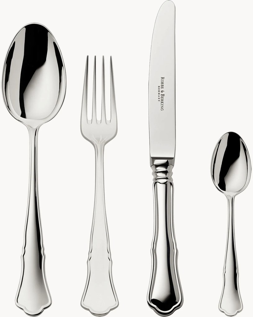 Set di posate fatte a mano lucidate a specchio Alt-Chippendale, varie misure