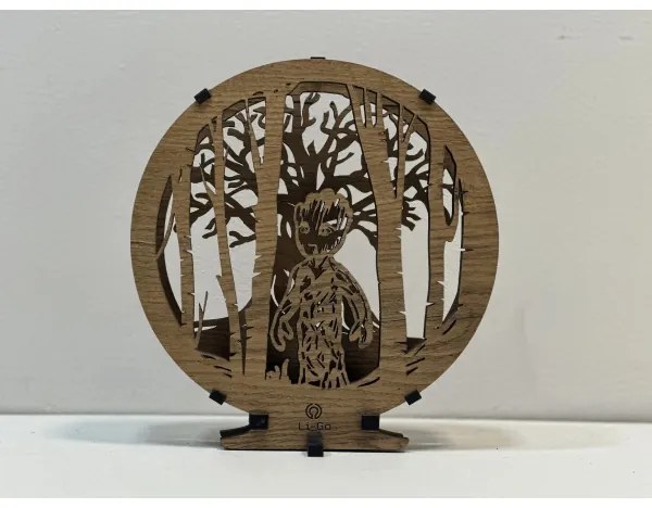 Li-Go 23613/DUB2 - Lampada da tavolo decorativa LED dimmerabile LED/12W/230V 20x22 cm rovere