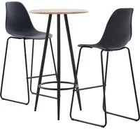 Set da Bar 3 pz in Plastica Nero cod 11469