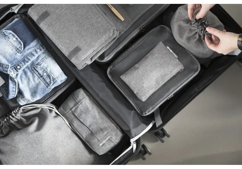 Organizer da viaggio in tessuto in set da 2 - Bigso Box of Sweden