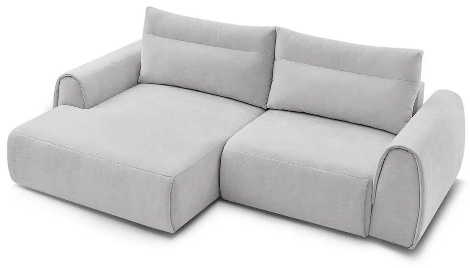 Divano angolare in grigio chiaro Aden – Bobochic Paris