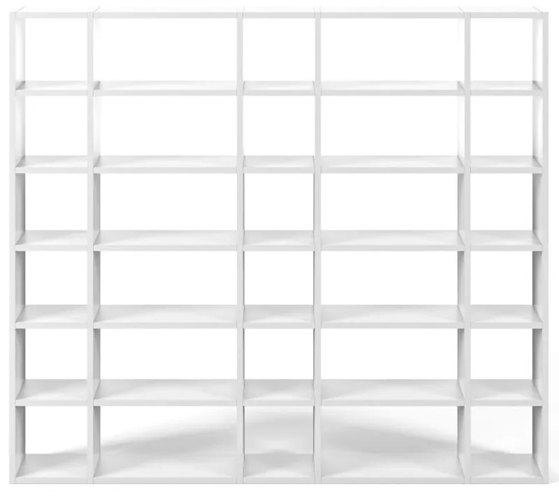 Libreria bianca, altezza 224 cm Pombal - TemaHome