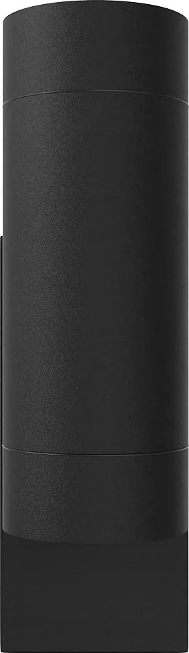 Applique Bidirezione GU10 con Sensore Crepuscolare IP65 - Nera