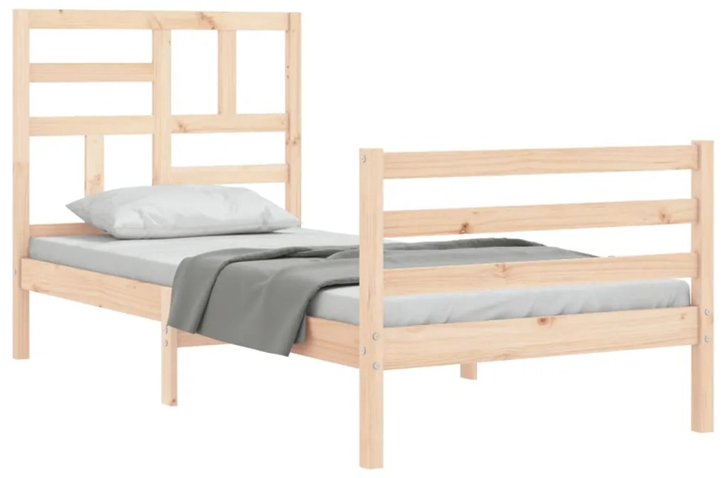 Giroletto con testiera single in legno massello