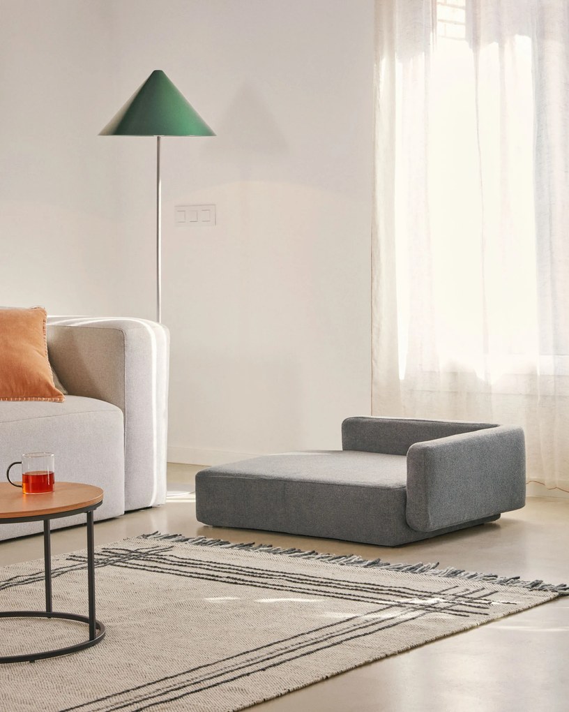 Kave Home - Fodera cuccia grande per animali Bowie grigio scuro 73 x 98 cm