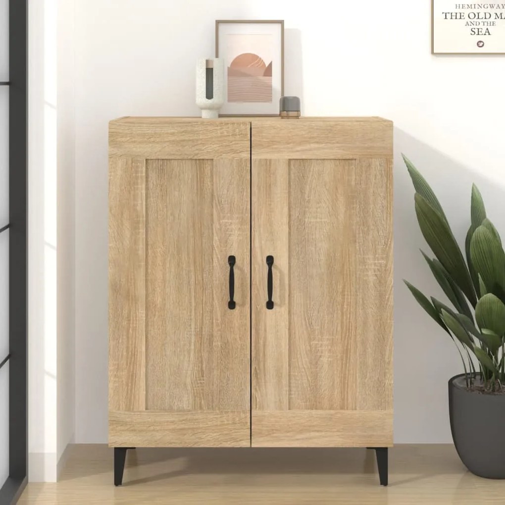 Credenza rovere sonoma 69,5x34x90 cm in legno multistrato