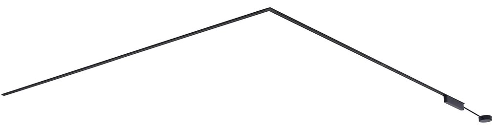 Sistema di binari moderni neri monofase 400 cm - Magnetic