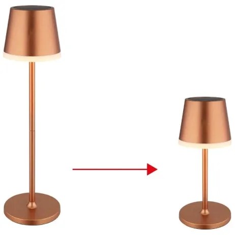 Globo 36637RM - Lampada LED solare LED/0,6W/3V 3000K IP44 rame