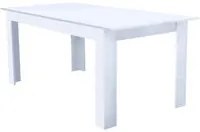 Tavolo Allungabile Gemma 160/200x90x75 h cm in Truciolare bilaminato Bianco