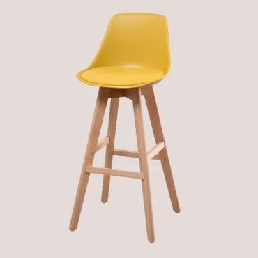 Pack 2 Sgabelli Nordic Edition Giallo Curry & ↑75 Cm - Sklum
