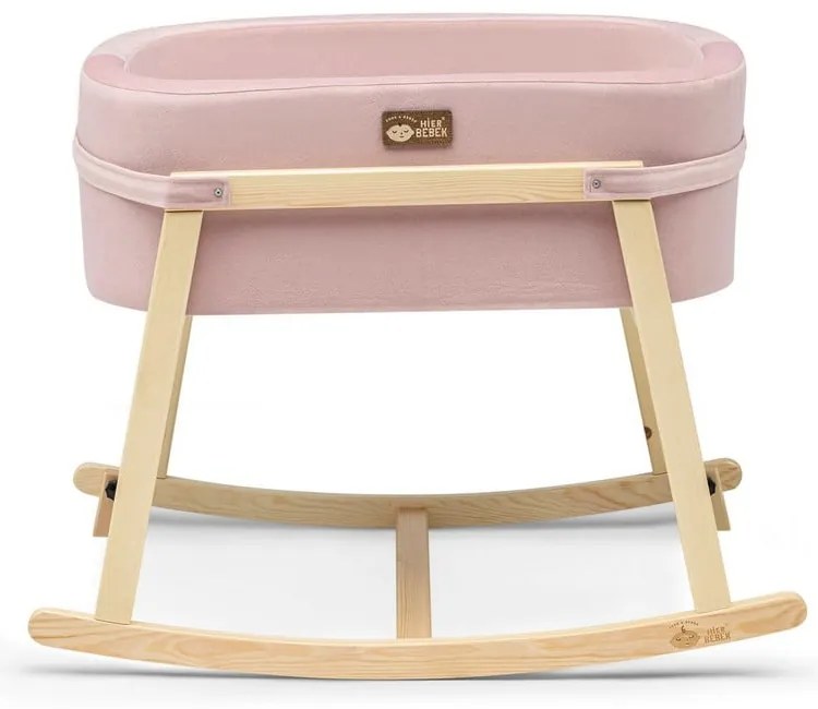 Culla di colore rosa/naturale Hier - Kalune Design