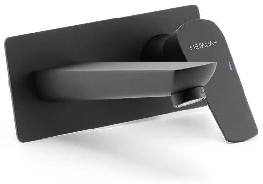 Novaservis - Rubinetto per lavabo da incasso METALIA ECO opaco nero