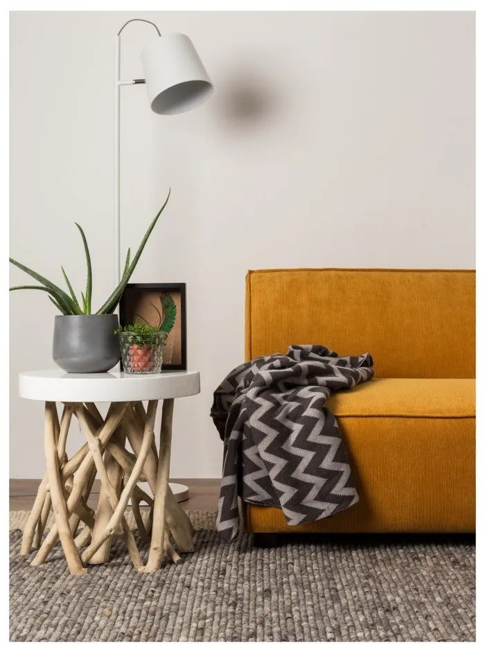 Lampada da terra con testa a fibbia bianca - Zuiver