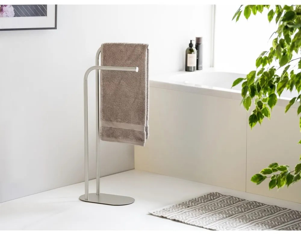 Stand portasciugamani color argento opaco in acciaio inox Levante – Wenko