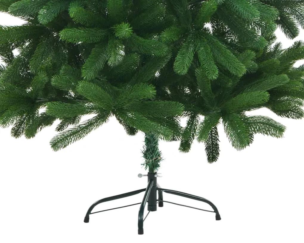 Albero di Natale Preilluminato con Palline Verde 150 cm