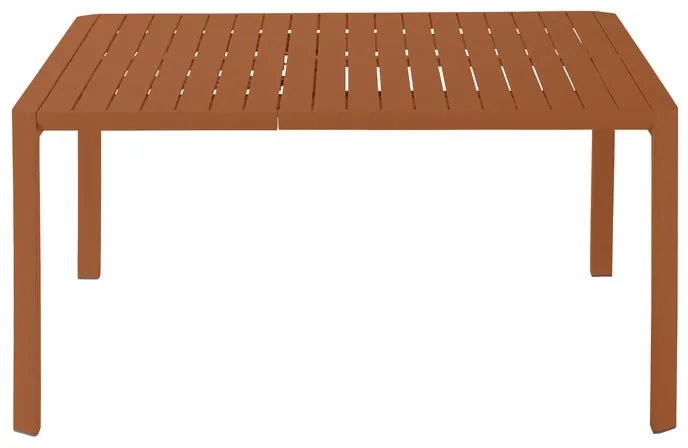 Tavolo allungabile da esterno rettangolare in alluminio arancione 8 posti L da 97 a 149x97cm, Idaho NATERIAL