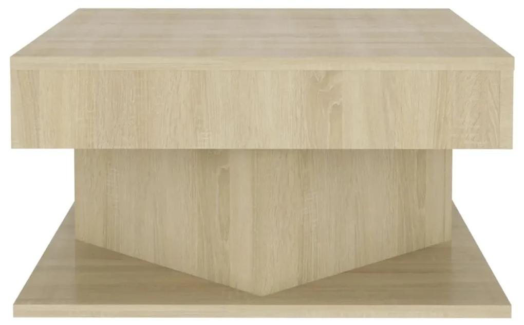 Tavolino da salotto rovere sonoma 57x57x30 cm legno multistrato